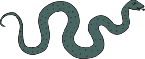 Green Slithering And Hissing Snake Clip Art